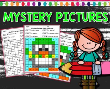 Free Coloring Sight Word Mystery Pictures Printables