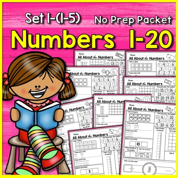 Free Kindergarten Numbers and Counting Worksheets – English Worksheets