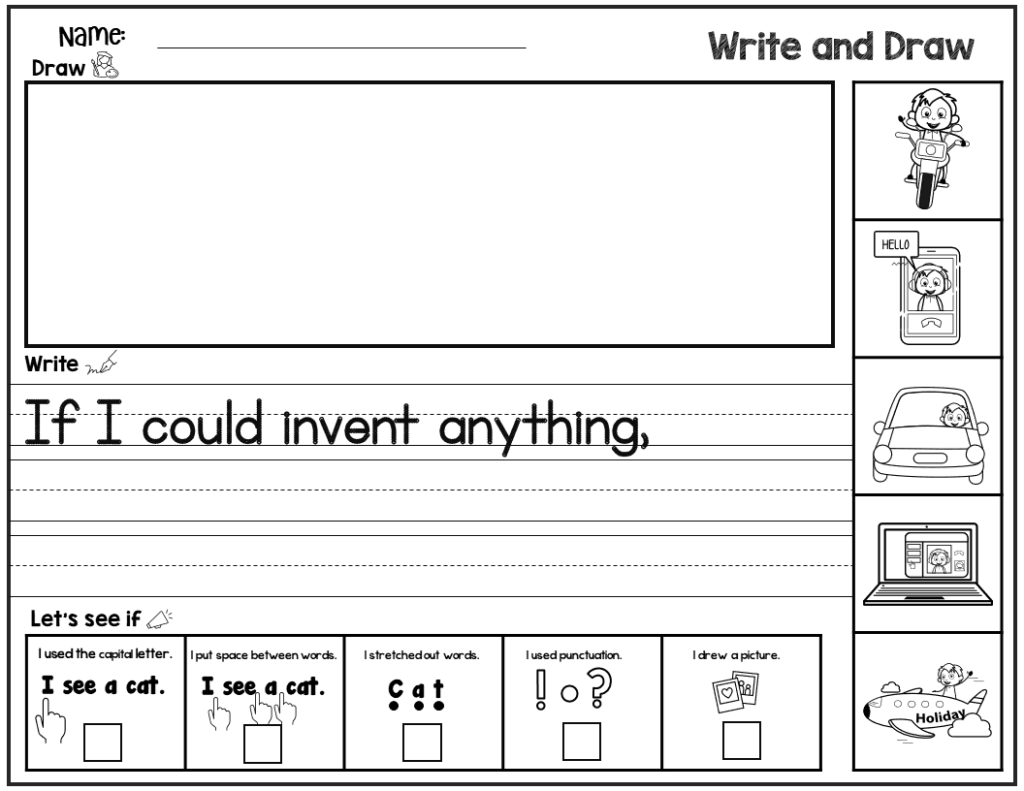 Free Non-Fiction Writing Worksheets For Kindergarten