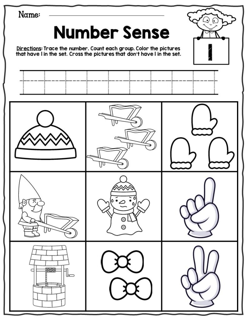 Search Printable Number Sense Worksheets