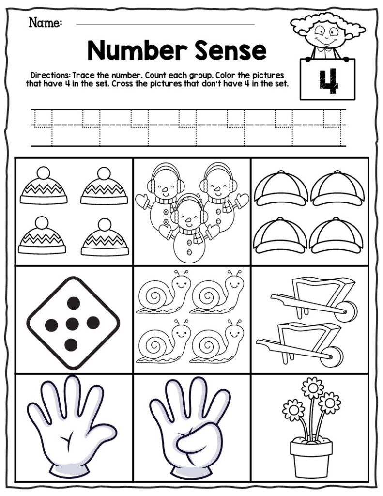 Number Sense Worksheets for Kids Online