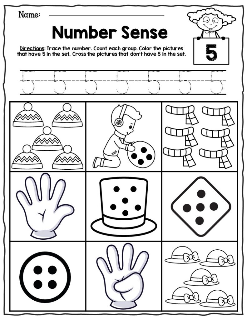 Number Sense Worksheets for Kids Online