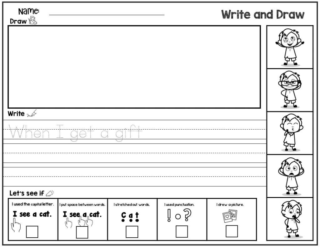 Free Non-Fiction Writing Worksheets For Kindergarten 