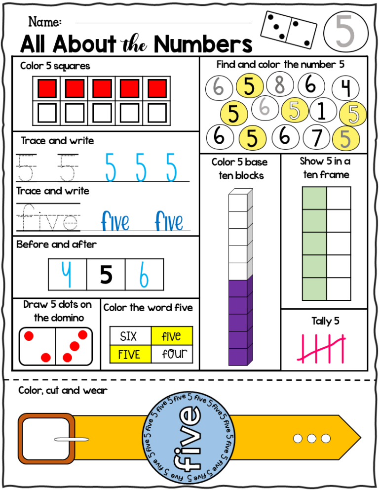 Numbers 11-15 NO PREP Worksheets – English Worksheets & Printables