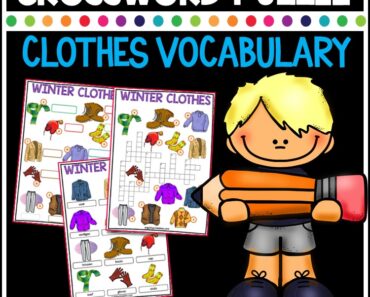Winter Clothes Worksheet: Why is Teaching Vocabulary so Important?