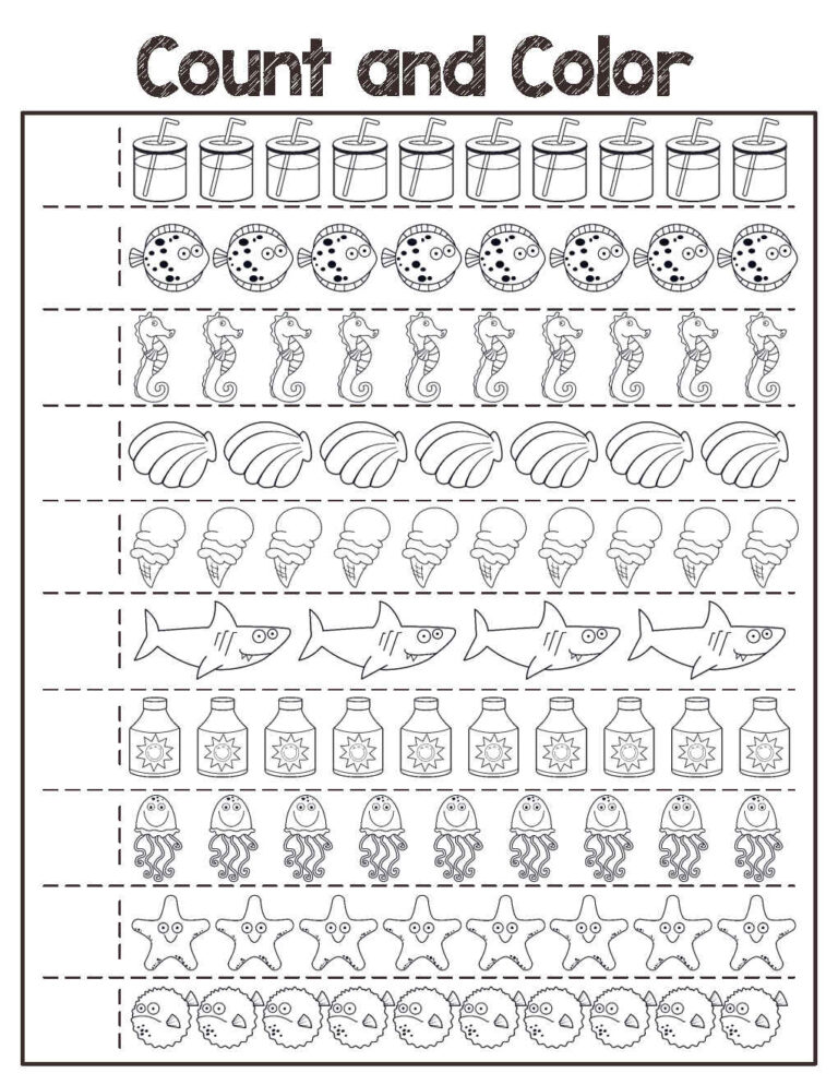 Free Count and Color Worksheets: Key Approaches and Activities to ...