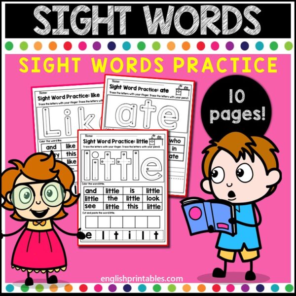 Free Sight Words Worksheets: 5 Ways to Make It Easier for Your Kids to ...