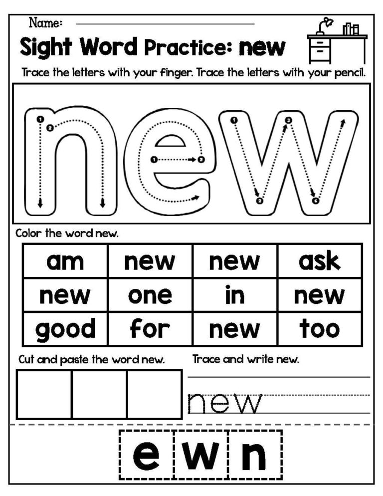 Free Sight Words Worksheets: 5 Ways to Make It Easier for Your Kids to ...