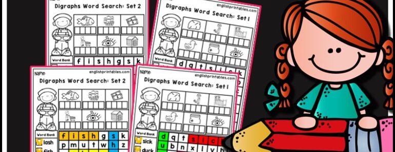 Free Digraphs Word Searches Worksheets: How to Teach Digraphs for Reading and Spelling Success?