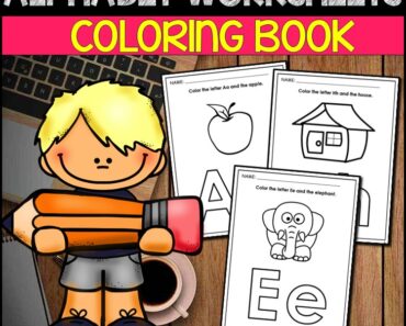 Free Alphabet Coloring Worksheet: 5 Easy Ways to Teach the Alphabet to Preschoolers