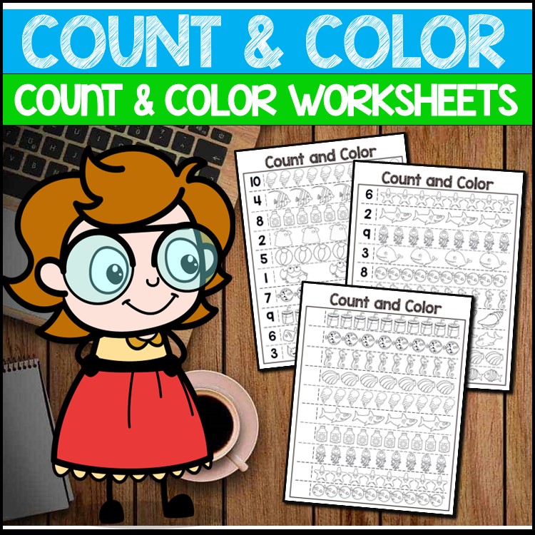 Free Count and Color Worksheets