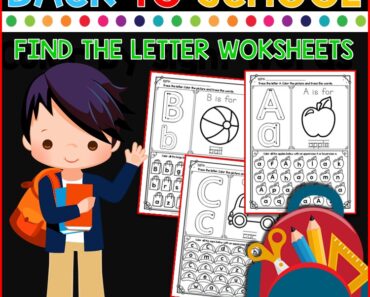 FREE Printable A-Z Letter Find Alphabet Letter Recognition Printables