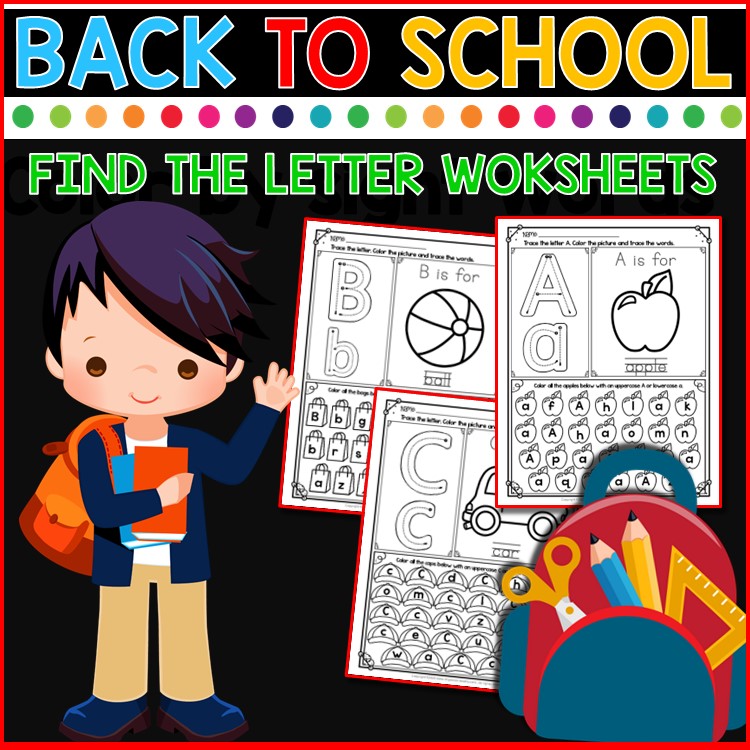 free Prek back to school numbers worksheets for free