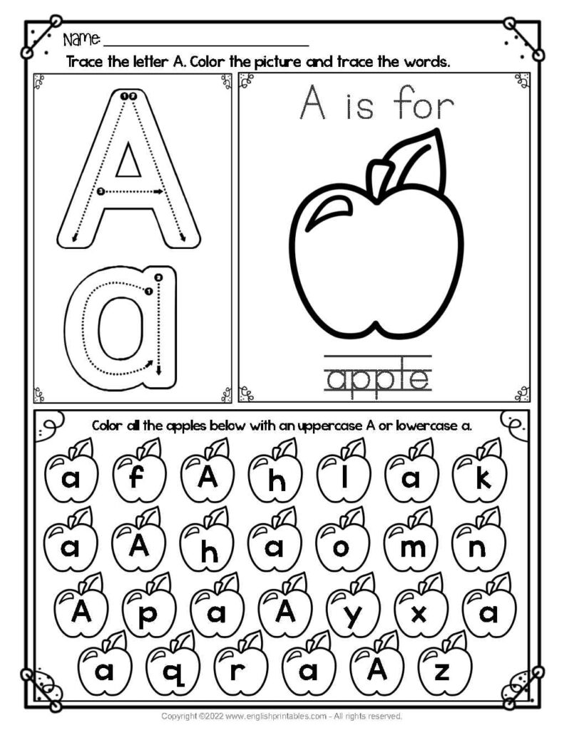 FREE Printable A-Z Letter Find Alphabet Letter Recognition Printables ...