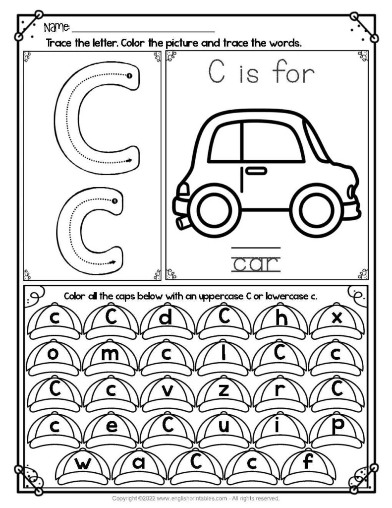 FREE Printable A-Z Letter Find Alphabet Letter Recognition Printables ...