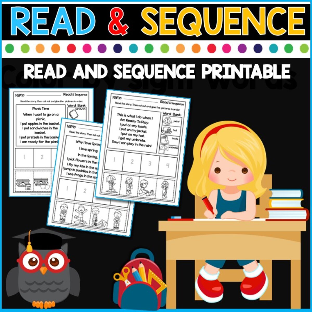 Free Read And Sequence Printable Worksheets - English Worksheets ...