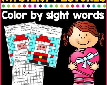Free Color By Sight Words Worksheets For Kids