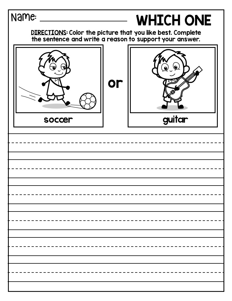 free english worksheets and printables for kindeergarten