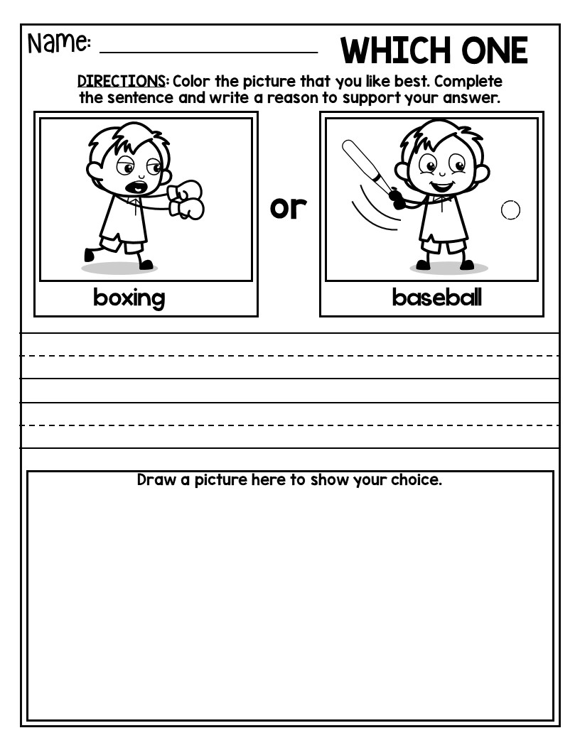 free english worksheets and printables for kindeergarten