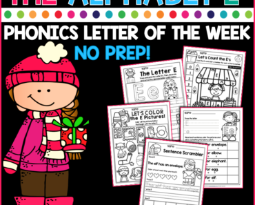 Free Phonics Letter of The Week – Alphabet E: How to Teach the Alphabet?