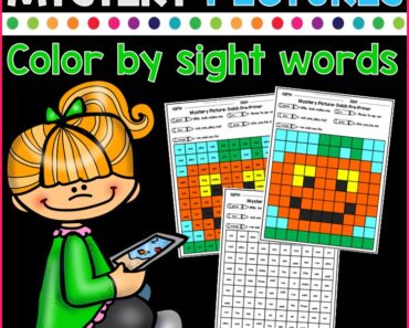 Free English Sight Words Worksheets: Mystery Pictures