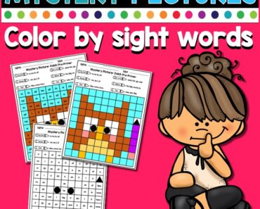 Free Color By Sight Words Worksheets For Kids