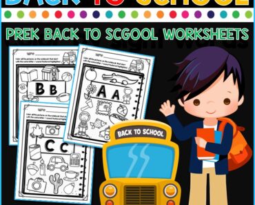 Free Back to School Worksheets