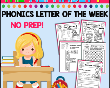 Free Alphabet Letter Of The Week worksheets – Alphabet F