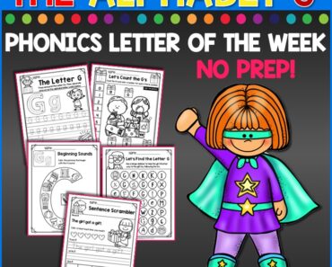 Free Phonics Letter of The Week Worksheets – The Letter G