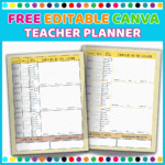 Amazing Editable Canva Teacher Planner – Free for Teachers