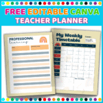Amazing Editable Canva Teacher Planner – Free for Teachers