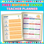 Amazing Editable Canva Teacher Planner – Free for Teachers